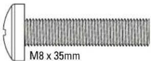SANUS VXF730-B2 - TV Screws - 5