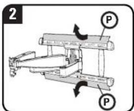 SANUS VXF730-B2 - For wood stud applications ONLY: - 2