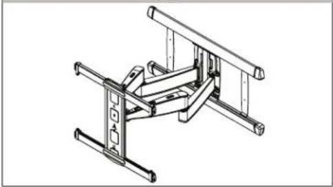 SANUS VXF730-B2 - DIMENSIONS IN. [MM] - 2