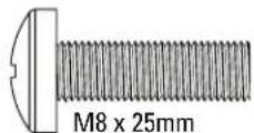 SANUS VXF730-B2 - TV Screws - 4