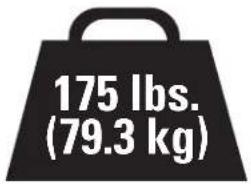 SANUS VXF730-B2 - TV Weight Limit - 1