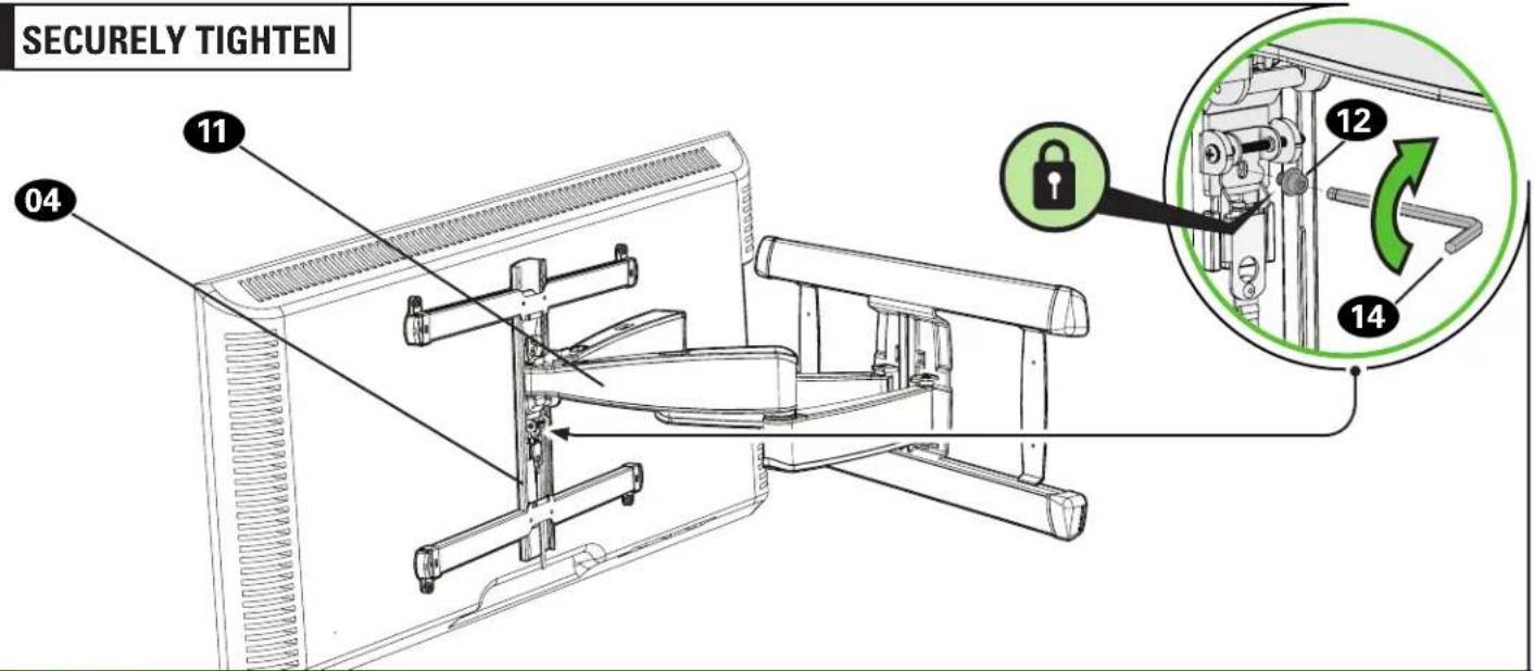 SANUS VLF728-B2 - Hang TV onto Arm Assembly - 3