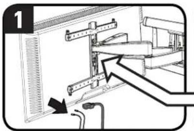 SANUS VLF728-B2 - REMOVE THE TV REMOVE THE ARM ASSEMBLY - 2