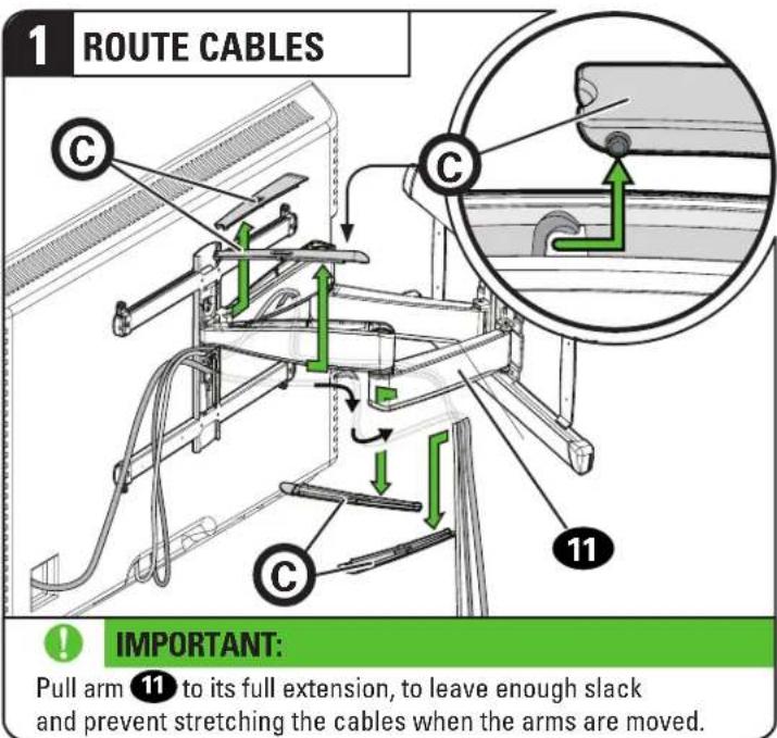 SANUS VLF728-B2 - Manage Cables - 1