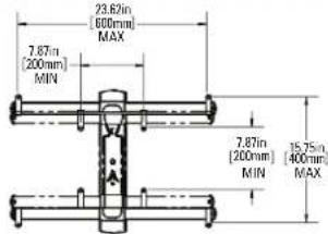 SANUS VLF728-B2 - Dimensions - 1