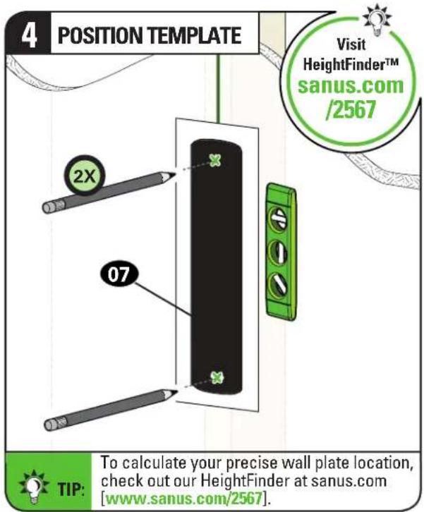SANUS VMF720-B2 - STEP 2A (continued) - 1