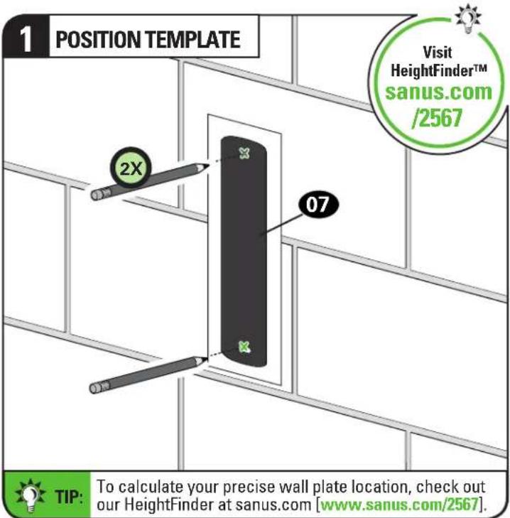 SANUS VMF720-B2 - CAUTION: Avoid potential personal injury or property damage! - 1