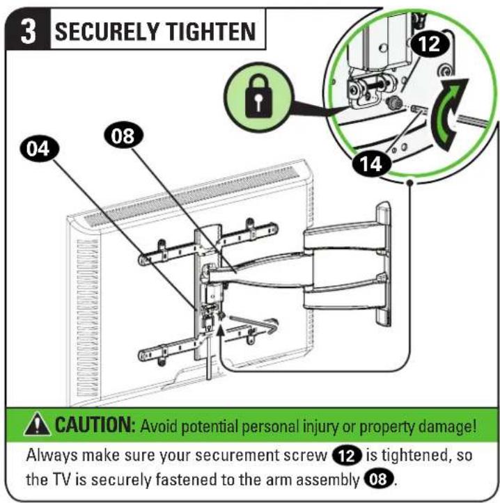 SANUS VMF720-B2 - STEP 3 (continued) - 2