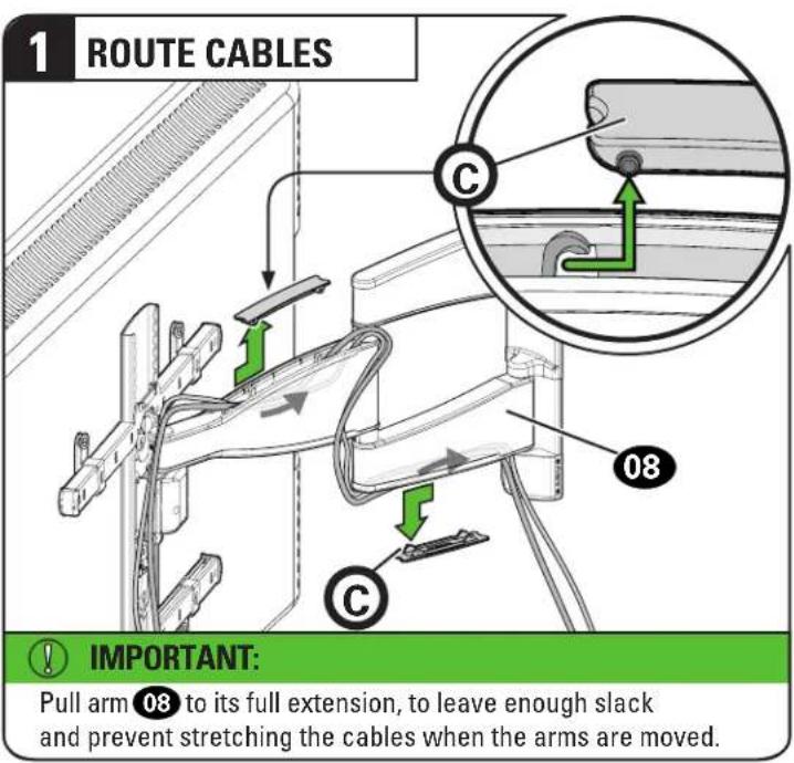 SANUS VMF720-B2 - Manage Cables - 1