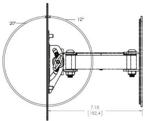 SANUS Classic MSF07c - Dimensions - 2