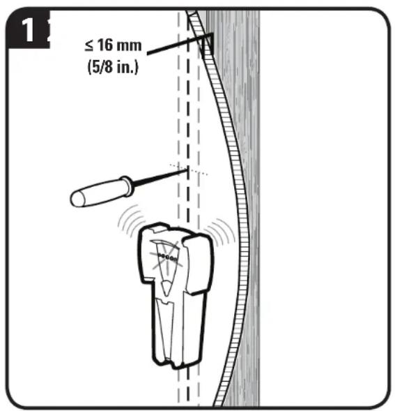 SANUS Classic MSF07c - STEP 1 Attach Wall Plate to Wall - Wood Stud ONLY! - 1