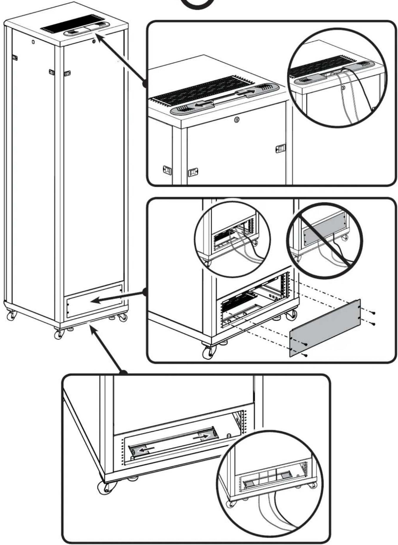 SANUS CFR2127 - Access Panels for Cable Management - 2