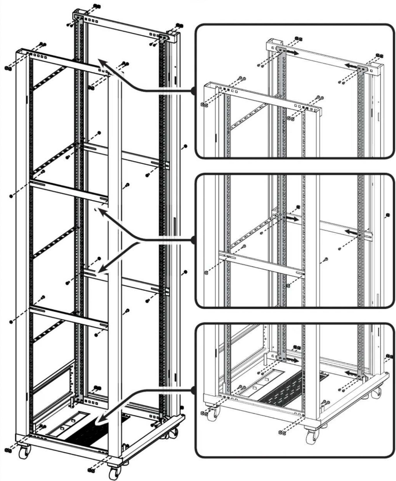SANUS CFR2127 - Adjust Rack Rails - 2