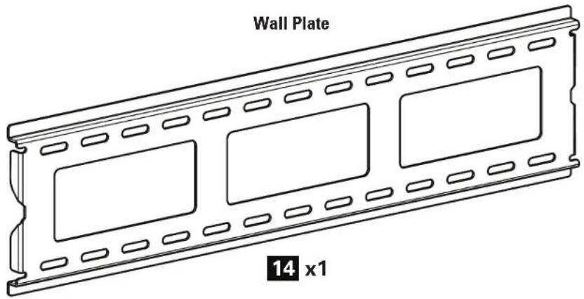 SANUS Classic MLT14 - Parts and Hardware for STEP 2 - 1