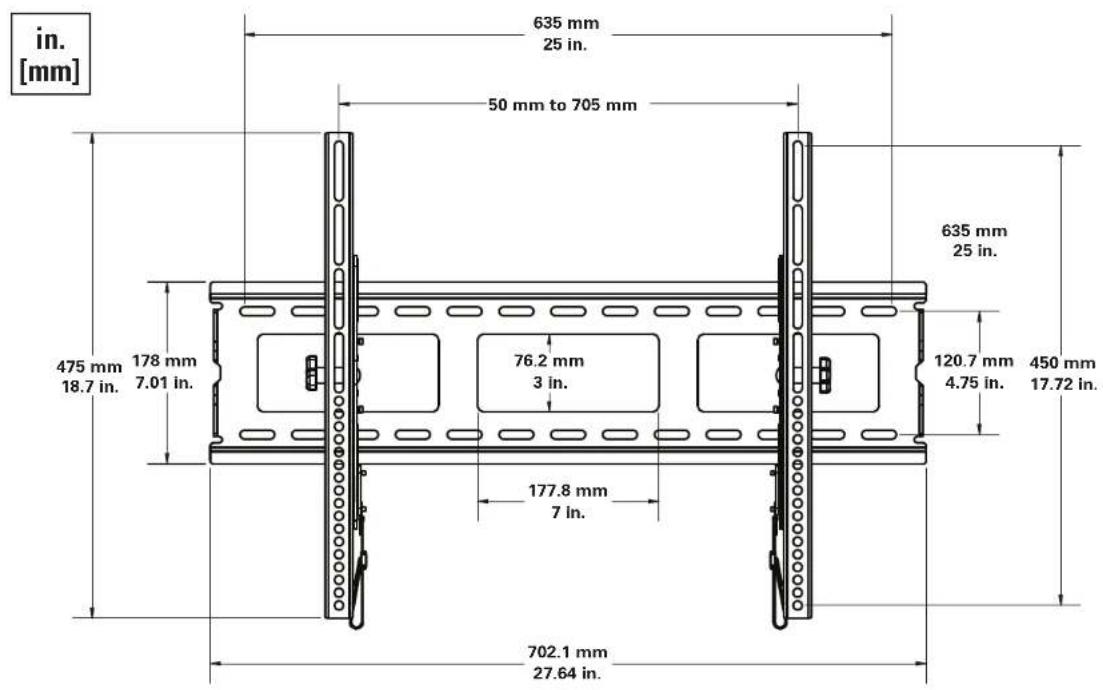 SANUS Classic MLT14 - Dimensions - 1