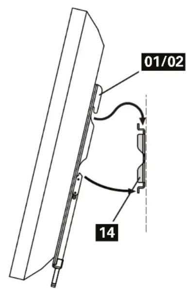 SANUS Classic MLL11 - STEP 3 Hang the TV with Mounting Brackets on the Wall Plate - 2