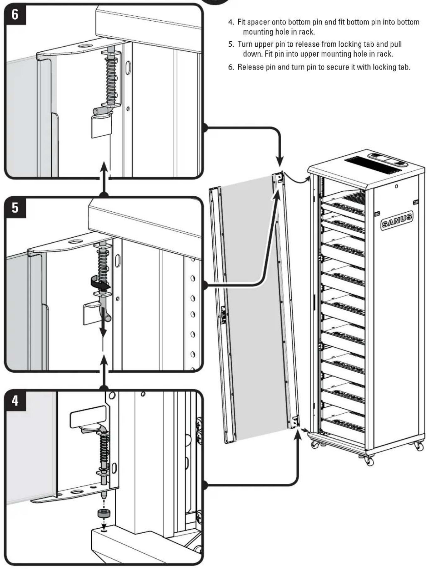 SANUS CFR2144 - Reverse the Front Door - continued - 2