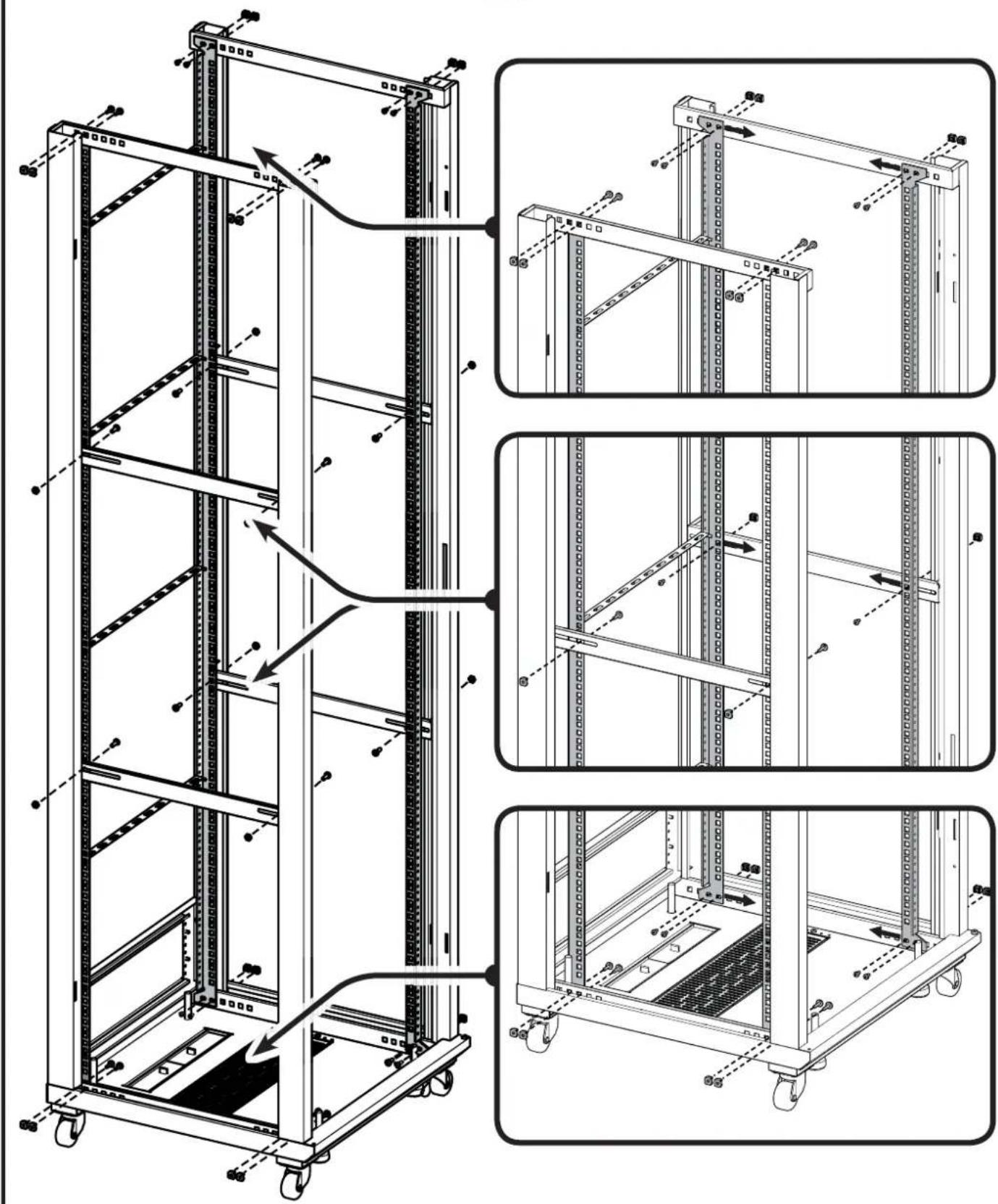 SANUS CFR2144 - Adjust Rack Rails - 2