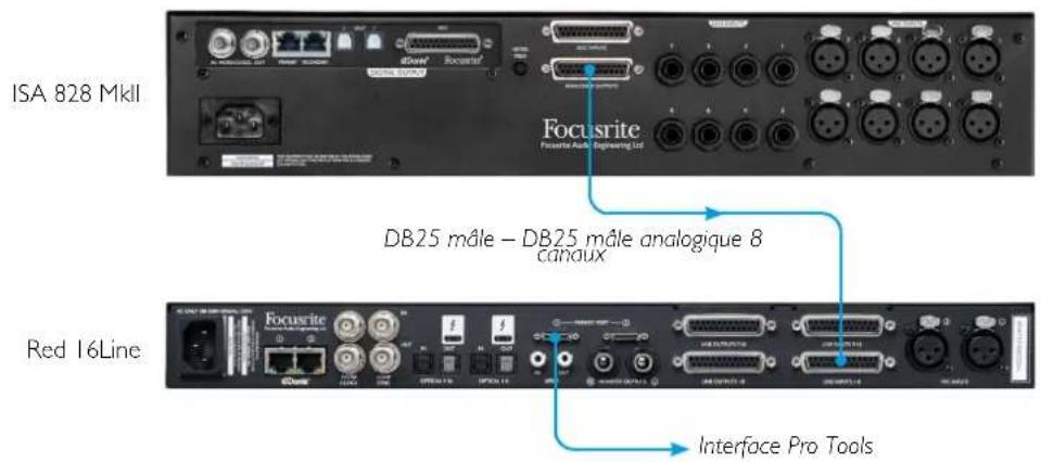 FOCUSRITE ISA 828 MkII - Interfaçage avec Pro Tools - 1