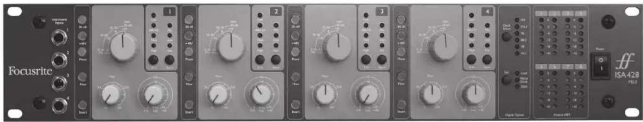 FOCUSRITE ISA 428 MkII - Hardware Overview - Front Panel - 1