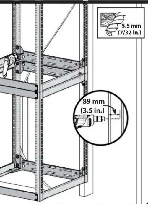 SANUS CFR1620 - Wall Mounting - Stacking (wood stud) - 11