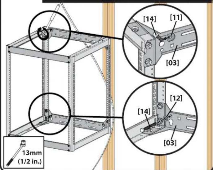 SANUS CFR1620 - Single Wall Mounting (wood stud) - 4
