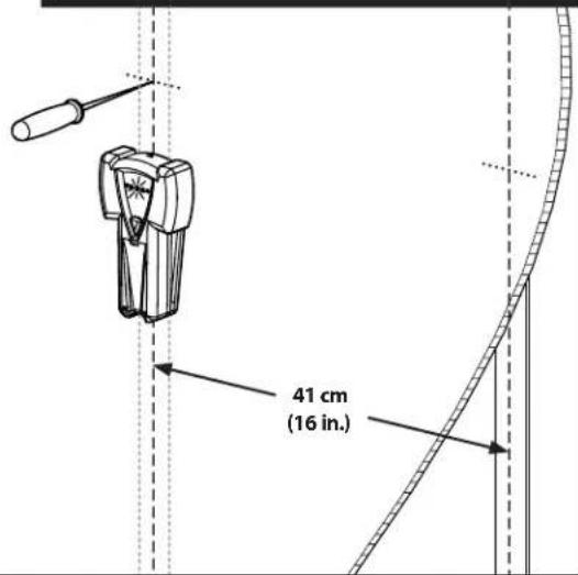 SANUS CFR1620 - Single Wall Mounting (wood stud) - 1