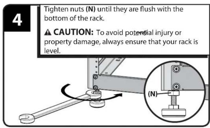 SANUS CFR1620 - Install Feet (optional) for use on floor - 4
