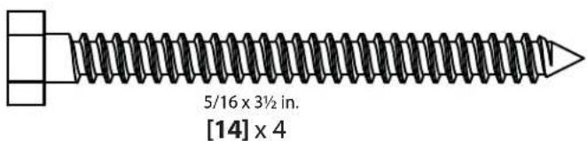 SANUS CFR1620 - Supplied Parts - 9