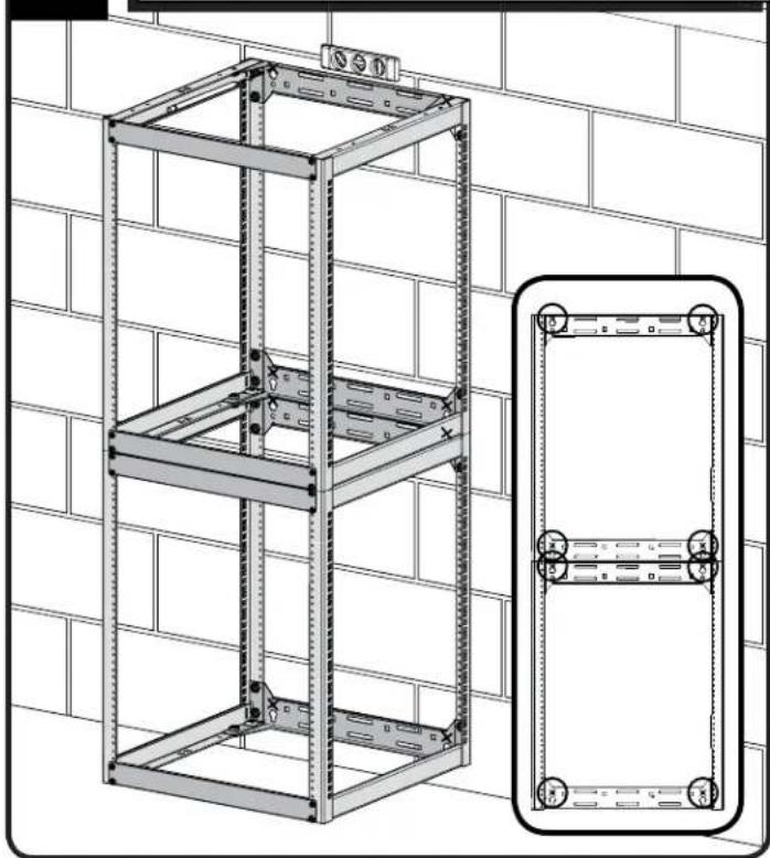 SANUS CFR1620 - Wall Mounting - Stacking (solid concrete or concrete block) - 3
