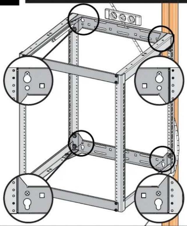 SANUS CFR1620 - Single Wall Mounting (wood stud) - 2