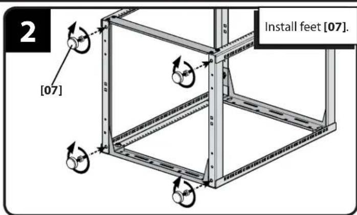 SANUS CFR1615 - Install Feet (optional) for use on floor - 2