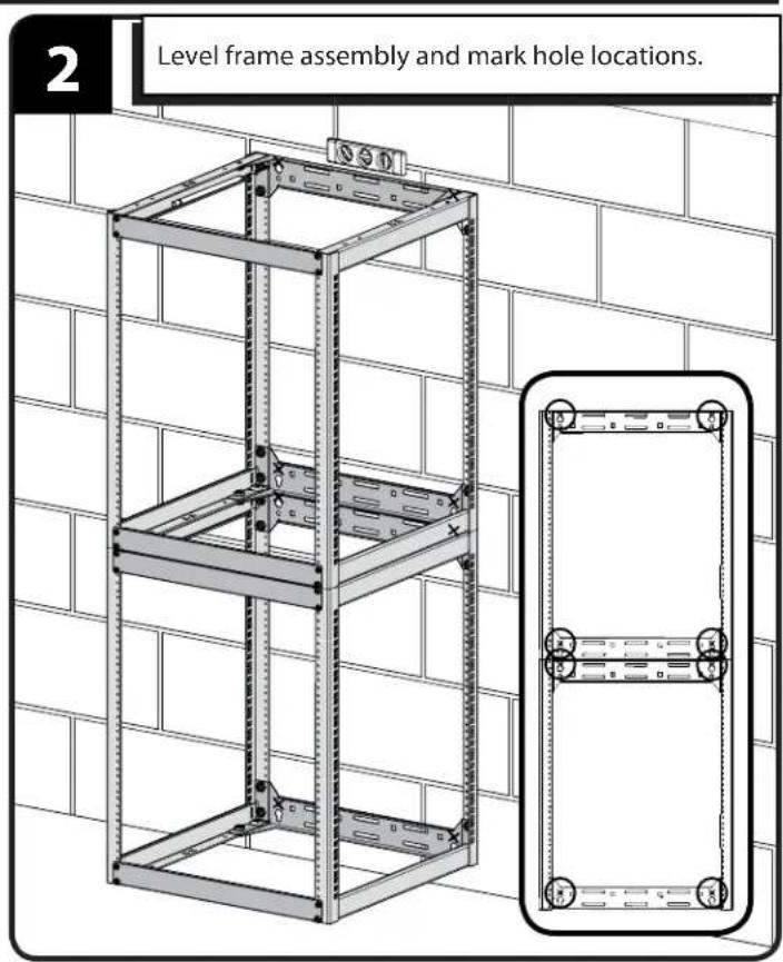 SANUS CFR1615 - Wall Mounting - Stacking (solid concrete or concrete block) - 2