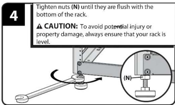 SANUS CFR1615 - Install Feet (optional) for use on floor - 4