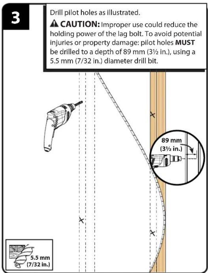SANUS CFR1615 - Single Wall Mounting (wood stud) - 3