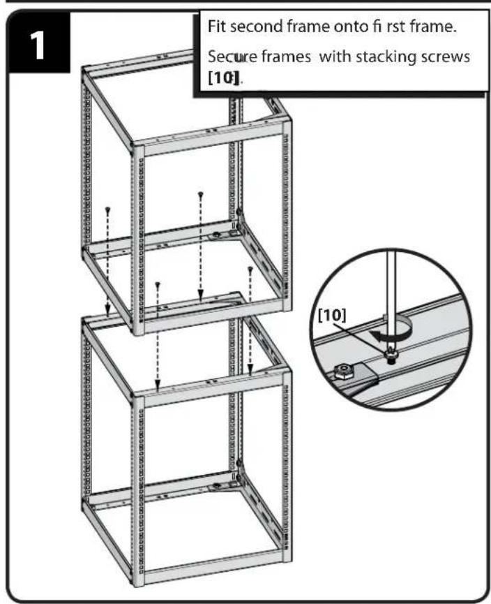 SANUS CFR1615 - Wall Mounting - Stacking (solid concrete or concrete block) - 1
