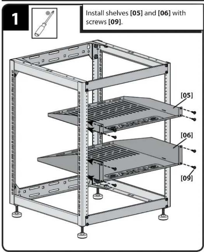 SANUS CFR1615 - Install Shelves - 1