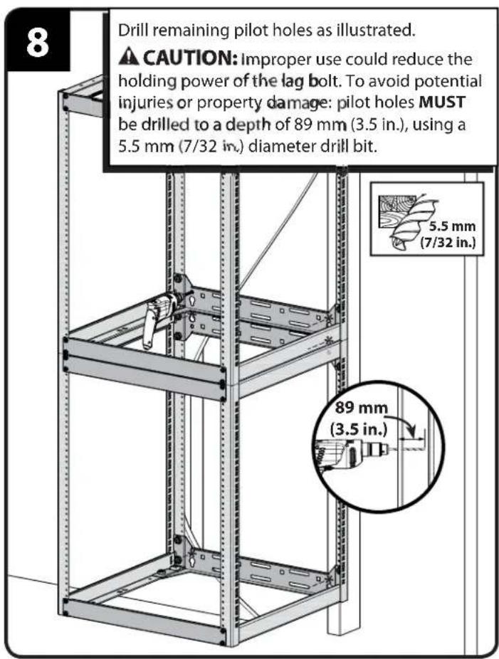 SANUS CFR1615 - Wall Mounting - Stacking (wood stud) - 10