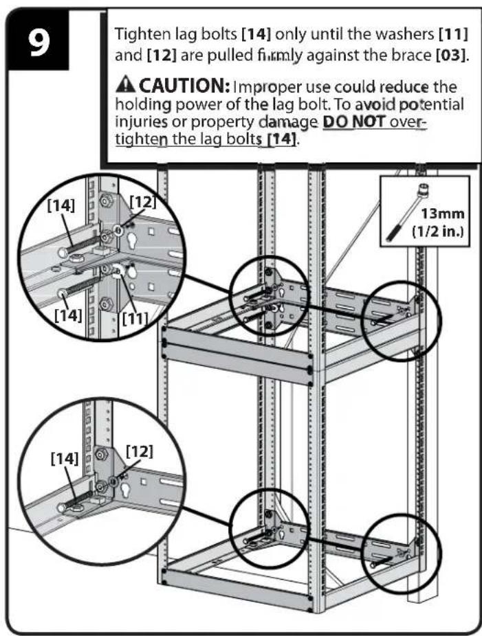 SANUS CFR1615 - Wall Mounting - Stacking (wood stud) - 11