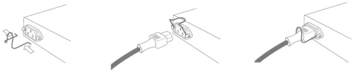 FOCUSRITE RedNet D16R - Crochet de maintien du câble d'alimentation IEC - 1