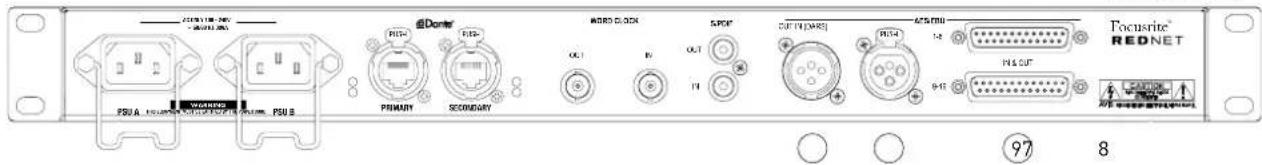 FOCUSRITE RedNet D16R - Faces arrière ... suite - 2