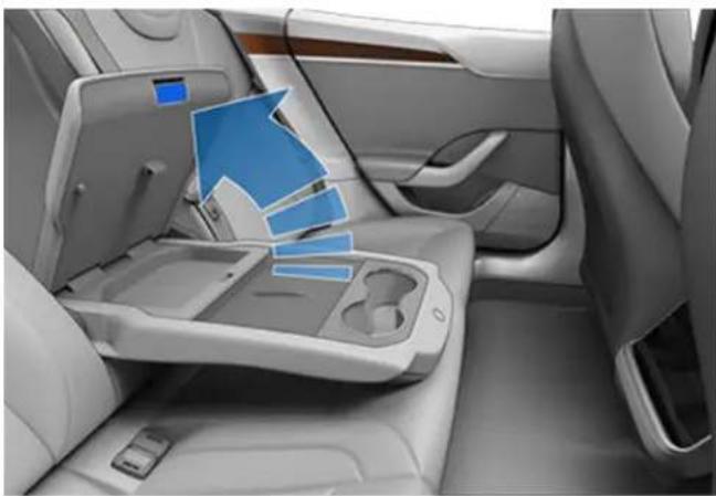 TESLA Model S (2022) - Console de deuxième rangée - 2