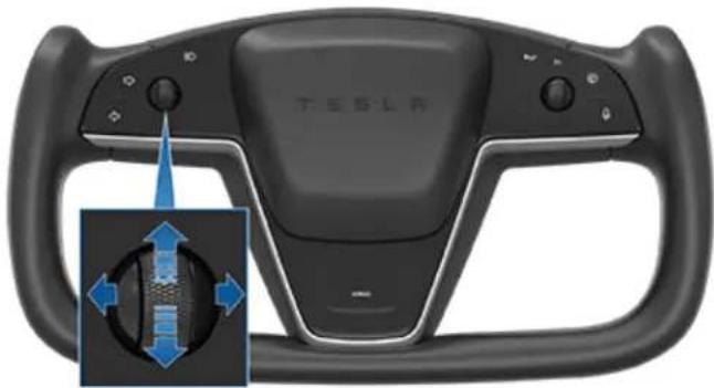 TESLA Model S (2022) - Réglage de la position de Volant Yoke - 1
