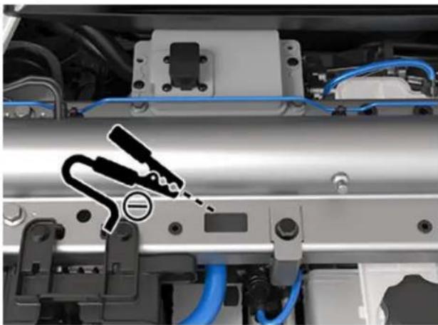 TESLA Model S (2022) - Démarrage-secours de la batterie Basse tension - 8