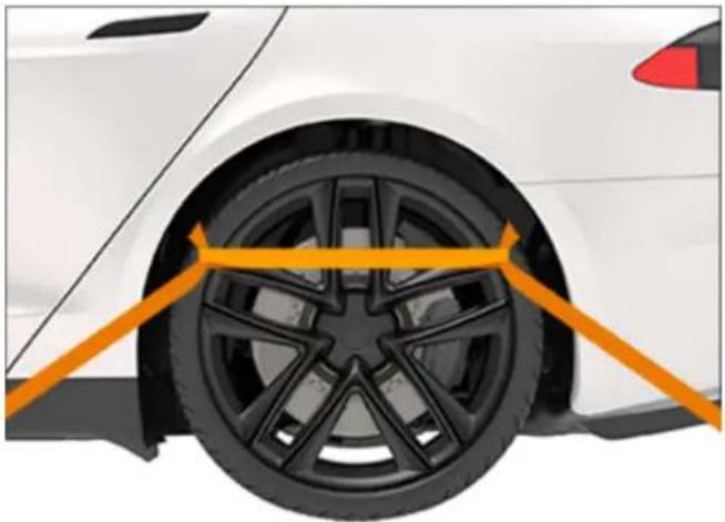 TESLA Model S (2022) - Bloquer les pneus - 2