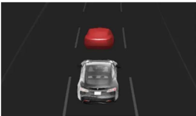 TESLA Model S (2022) - Avertissement de collision frontale - 1