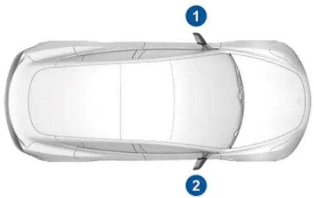 TESLA Model 3 (2022) - Emplacement des composants - 1