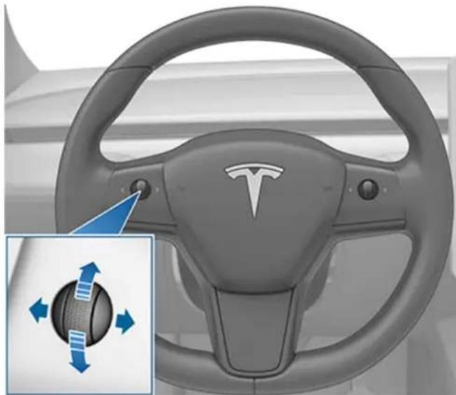 TESLA Model Y (2022) - Réglage de la position du Volant de direction - 1