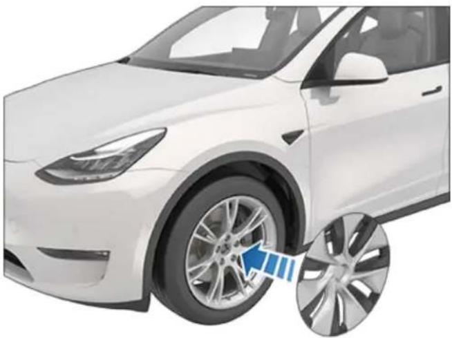 TESLA Model Y (2022) - Dépose et installation des enjoliveurs Aero - 2
