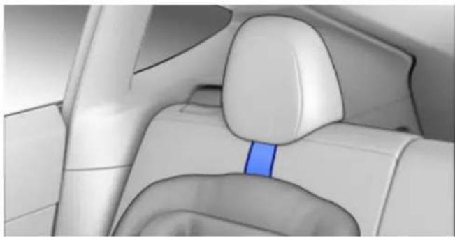 TESLA Model Y (2022) - Mise en place des sangles d'ancrage supérieures - 6